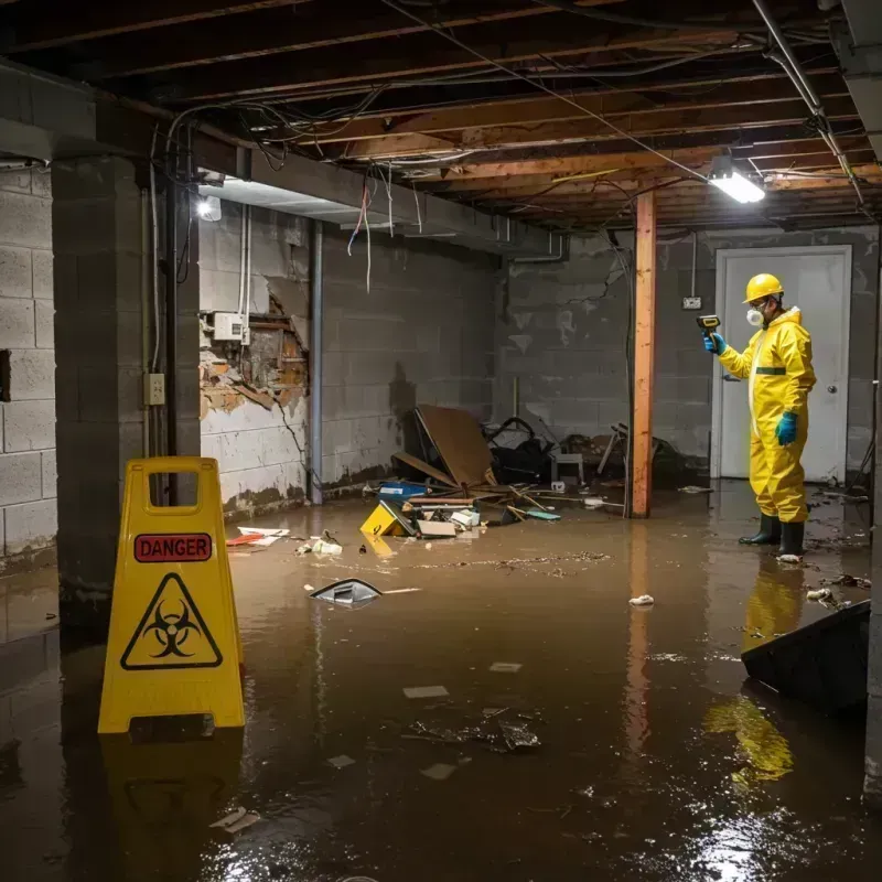 Flooded Basement Electrical Hazard in Chino, CA Property